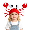 thumbnail image 4 of CUIYUAN 3D Soft Plush Hat Adjustable Seafood Themed Headwear for Beach Parties and Festivals Headpiece For Party Cosplay, 4 of 4