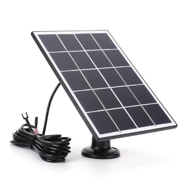Kit Panel Solar Cargador para Ring Doorbell 20W IP65 Cable Carga Impermeable 9 8 Pies Soporte Pared Ajustable 360° Video 4 3 Plus 2