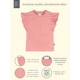 thumbnail image 6 of Modern Moments by Gerber Baby and Toddler Girl Organic Pleated Ruffle Sleeve Top, Sizes 0/3 Months - 5T, 6 of 7