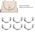 thumbnail image 4 of D Ring Connector Buckle Zinc Alloy Iron Electroplating Arch Bridge D Ring Buckle Set for Crafting Jewelry Accessories, 4 of 7