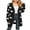 03 Black, variant on Drvitor Valentines Cardigans for Women Heart Printed Open Front Cardigans Casual Loose Mid-Length Cardigan Sweaters