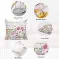 thumbnail image 5 of Decorative Throw Pillow Covers 12x20 Inch Set of 2 Flowers Butterfly Home Decor Pillow Cases for Couch, Floral Wood Cushion Case for Living Room Bedroom Bed Car Chair, 5 of 9
