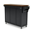 thumbnail image 6 of Homestyles Create-a-Cart Solid Rubber Wood Kitchen Cart in Black with Cherry Top, 6 of 6