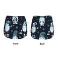 thumbnail image 5 of Lsque Gnome and Snowflakes Printed Women's Running Shorts with Liner Pockets,Elastic Quick Dry Workout Athletic Gym Yoga Shorts,Womens High Waist Shorts-X-Large, 5 of 9