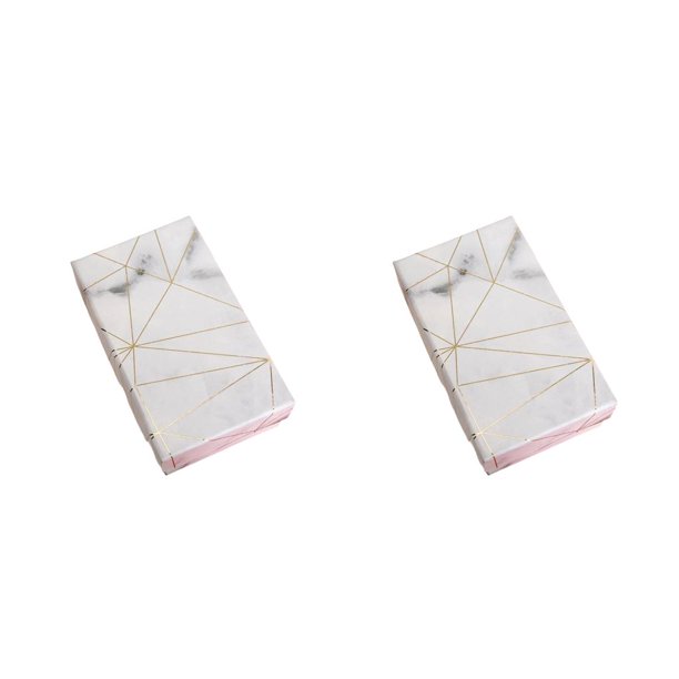 Toystoory Estuche de embalaje de joyería Papel Rectangular Envoltorio vacío Organizador Suministros de aniversario Soporte de regalos multifuncional Blanco 2piezas Toystoory CBP498761
