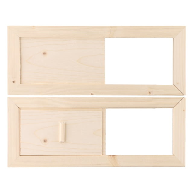 Adjustable Sauna Ventilation Flap Exhaust Air Slide Wood Valves for Window for Steam Room Steam Room Tool