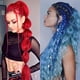 thumbnail image 5 of Extensiones de cabello rojo azul para trenzar extensiones de cabello de colores 24 pulgadas Ombre Jumbo trenzado cabello fibra sintética de alta temperatura trenzas torcidas cabello para mujeres niñas, 5 of 5
