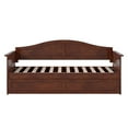 thumbnail image 3 of Pemberly Row Mid-Century Solid Wood Daybed with Twin Trundle in Walnut, 3 of 14