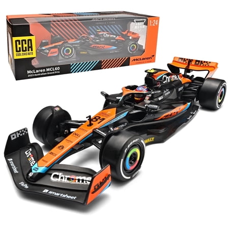 Anmyjuly 1:24 McLaren MCL60 F1 Diecast Model Car #81 2023 Australian GP Race Car with Display Base