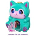 thumbnail image 2 of Polly Pocket Flip & Find Cat Compact, Dual Play Surface, Micro Doll, Cat Figure, 2 of 9