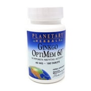 Planetary Herbals Ginkgo OptiMem 120 - 180 Tablets