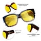 thumbnail image 4 of Gafas de sol KANASTAL para usar sobre lentes, marco grande, protección UV400, visión nocturna, 4 of 6