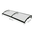 thumbnail image 2 of Front Door Arch Rainshed, Awning Window Door Awning Canopy 78.7x23.6in Entry Door Overhang Aluminum Alloy Awning Outdoor Window Awning Door Canopy, Window Awning Exterior,Sun UV, Rain Snow Protection, 2 of 10
