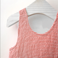 thumbnail image 3 of Jalioing 2 Piece Plaid Dress Outfits for Kids Baby Girls Summer Sleeveless Tank Puffy Dresses with Bow Hat, 3 of 7