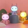 thumbnail image 3 of under $5 Usloyux Desk Lamp with Night Light Cute Cartoon Lamp 360° Goose Neck LED Folding Reading Light for Bedroom Children Bedside Study Table Lamp, 3 of 9