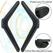 Abaima TV Legs for TCL Roku TV Stand Legs,Replacement Black Legs for TCL Smart TV Base Stand for 32 40 49 50 55 Inch with Screws(Black)