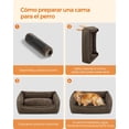 thumbnail image 2 of Cama para Perros Feandrea Gris Claro Bordes Elevados XL para Perros Grandes, 2 of 9