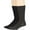 Black, Dark Navy, Dark Brown, Charcoal (A24), variant on Men's Seamless Bamboo Dress Socks - 4 Pack - Breathable Casual Soft Crew Business Solid - Sock Size 10-13 Shoe 9-12 L Black