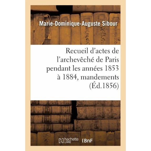 Recueil d'actes de l'archev