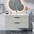 thumbnail image 7 of 35.4 Inch Bathroom Vanity with Sink, Modern Floating Bathroom Storage Cabinet, Bathroom Vanities with Sink, Wall Mounted Bathroom Cabinet with 2 Soft Close Drawers, 7 of 7