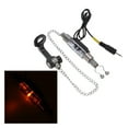 thumbnail image 4 of Alarma de pesca Juego de alerta de alarma LED de pesca digital inalámbrica 4 alarmas de picadura de pesca + 1 receptor con indicador de pantalla LCD + 4 colgadores de cadena de acero inoxidable ilumin Lixada  Alarma de pesca, 4 of 7
