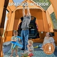 thumbnail image 2 of TIMBER RIDGE 5-9 Person SUV Tent with Screen Porch and Awning for Family Camping, Weather Resistant and Portable Van or Car Tent, Orange, 2 of 8