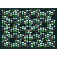 thumbnail image 1 of Ahgly Company Machine Washable Indoor Rectangle Transitional Charcoal Black Area Rugs, 3' x 5', 1 of 7