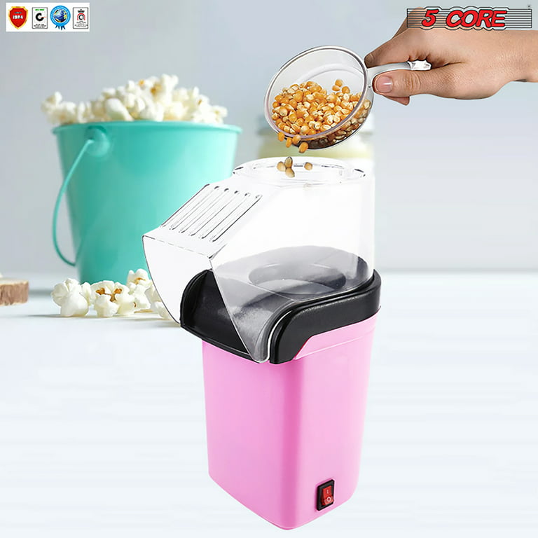 Popcorn Maker Machine Automatic Small Heating Corn Puffer Machine Grain  Popping Machine Not Oils Required Can Make The Big Fluffy Fresh Popcorn  PM-120