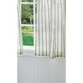 thumbnail image 2 of Martha Stewart Laguna Stripe, Valance & Tiers 3-Piece Set, Gray Indoor Curtain, Polyester, Valance: 54"W x 14"L Tiers: 27"W x 36"L Adult, 2 of 5