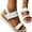 white, variant on Women's  Shoes Comfortable Open Toe Elastic Ankle Strap Casual Sandal For Summer Shoes