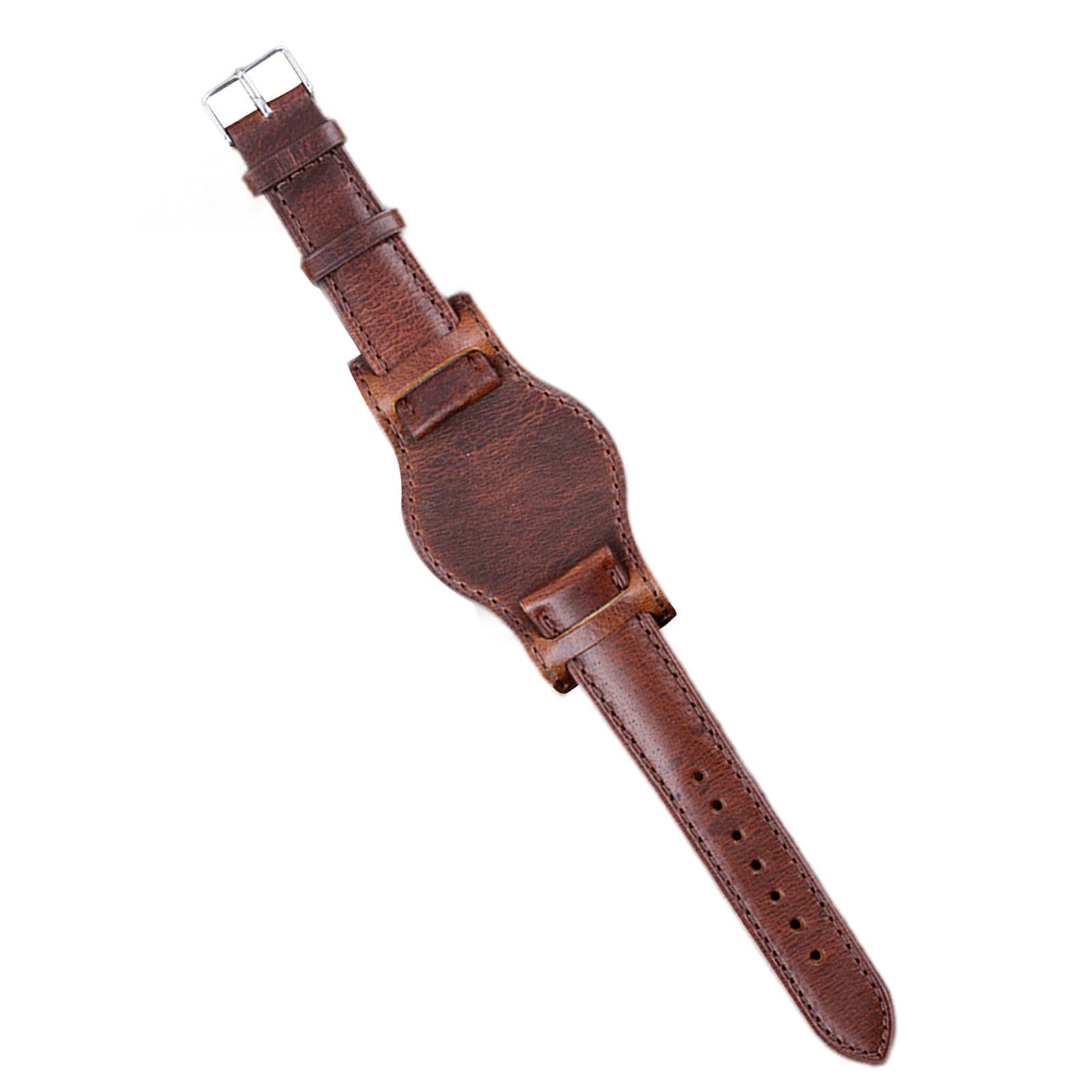 brown mens leather watch straps 22mm