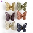 thumbnail image 2 of Paquete 12 Mini Pinzas para Cabello Diseño Mariposa y Flor multicolor Mariposa, 2 of 6