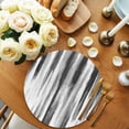 thumbnail image 2 of Black Gray White Round 15 Inch Placemats Set of 2, Vintage Rustic Abstract Ombre Aesthetic HeatResistant Non Slip Place Mats for Dining Table, Wipeable Braided Kitchen Table Mats for Housewarming, 2 of 9