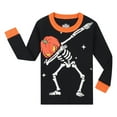 thumbnail image 3 of Emy Dola Halloween Little Boy Girl Glow in the Dark Sleepwear Cotton Toddler Kids 2-Pieces Pajamas Sets Skeleton Outfits, 3 of 8