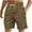 Brown, variant on Tungbrin Men's Summer Casual Shorts Big and Talls Drawstring Elastic Waist Knee Length Shorts Beach Vacation Shorts