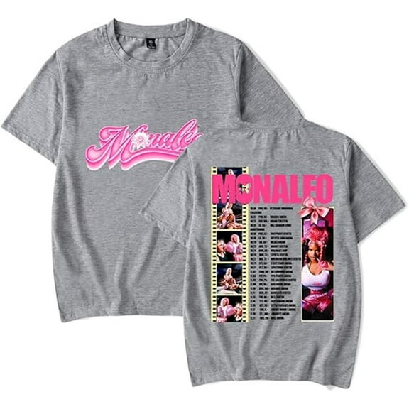 Monaleo Merch Tour T-Shirts Women Men Fashion Casual Streetwear Short Sleeve Tee