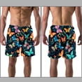 thumbnail image 3 of luoweisi Men's Beach Shorts Quick Dry Swim Trunks with Mesh Lining Butterfly M, 3 of 5