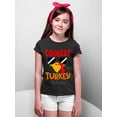 thumbnail image 3 of Coolest Turkey in Town Thanksgiving Funny Cool Sunglasses Youth T-shirt For Kids, XS, Black, 3 of 6