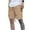 Khaki, variant on ZKCCNUK Mens Shorts Casual Summer Casual Solid Color Pockets Drawstring Elastic Waist and Comfortable Shorts Cargo Pant S-3XL