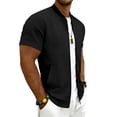 thumbnail image 6 of Full Zip T Shirts for Men Short Sleeve Summer Lightweight Cardigans with Pockets Casual Athletic Workout Shirts, L, 6 of 9