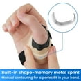 thumbnail image 4 of Velpeau Thumb Brace - Anti Cracking Design - CMC Joint Pain Injury Relief Support for Osteoarthritis, Arthritis, Women and Men(Right Hand, X-Small), 4 of 9