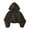Dark Green, variant on Xyant Girls Zip Up Cropped Windbreaker Jacket Hooded Cargo Lightweight Outerwear (Navy,12-14 Years)