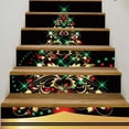 thumbnail image 6 of Rvaymup 6pcs Christmas Tree Tile Floor Stair Sticker Mural Decals Adhesive Art Wallpaper, 6 of 9