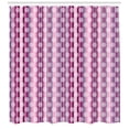 thumbnail image 3 of Ambesonne Polka Dot Shower Curtain, Stripes Retro Style, 69"Wx84"L, Multicolor, 3 of 3