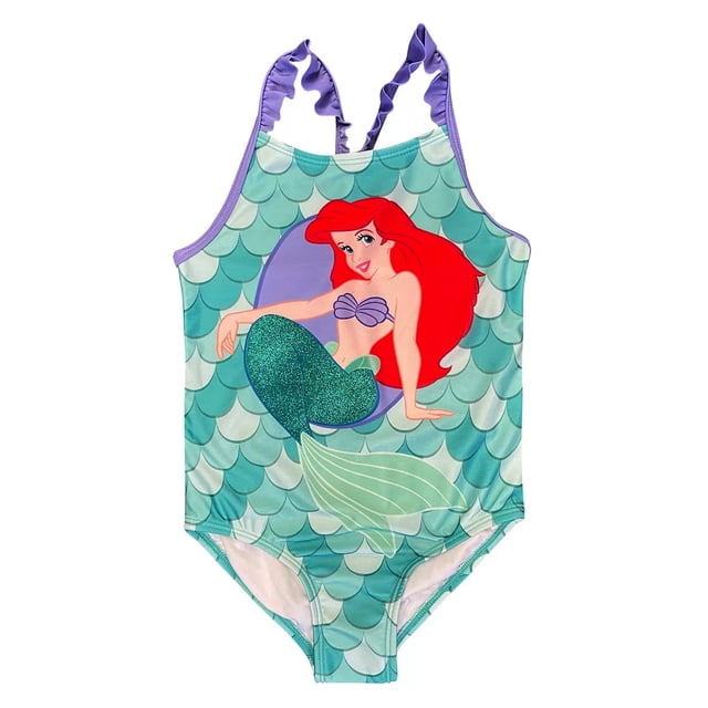 Ariel Girls Traje de baño La Sirenita Traje de baño de una pieza Fam Together Swimwear