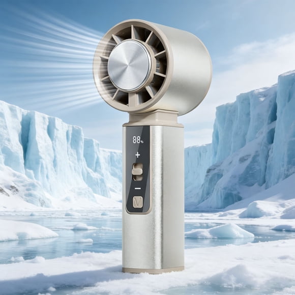 KTTECTOA Ventilateur de Refroidissement à Vitesse Continue Réglable, Corps en Alliage d'Aluminium, Ventilateur Portatif à Turbine, Essentiels pour la Maison, Canada Days, Déco de Chambre, Déco de Maison