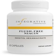 Integrative Therapeutics Flush-Free Niacin - Cellular Energy Support* - Helps Convert Food to Energy* - Vegan, Gluten & Dairy-Free - 60 Capsules (60 Servings)
