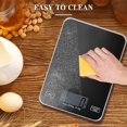 thumbnail image 2 of Báscula de Cocina para Alimentos, Báscula Electrónica para Cocinar Alimentos de 11 Lb / 5 Kg, Control Táctil Inteligente, Panel de Vidrio Templado, Unidades Múltiples, 2 of 5