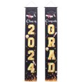 thumbnail image 1 of Miangastore 1 Pair Graduation Party Door Couplets 2024 Graduation Porch Signs Graduation Decors, 1 of 9