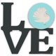 thumbnail image 1 of Decoración de pared Caroline's Treasures Pigeon Blue Check Love multicolor, 1 of 1